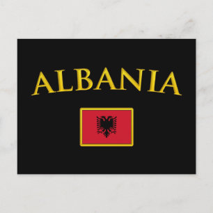 Postal Albania dorada