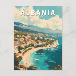 Postal Albania Viaje al Vintage