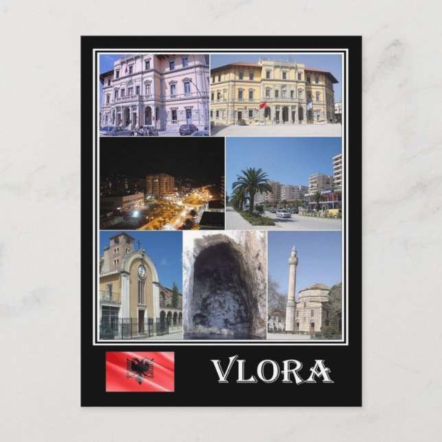 Postal Albania - Vlora - Mosaico - (Anverso)