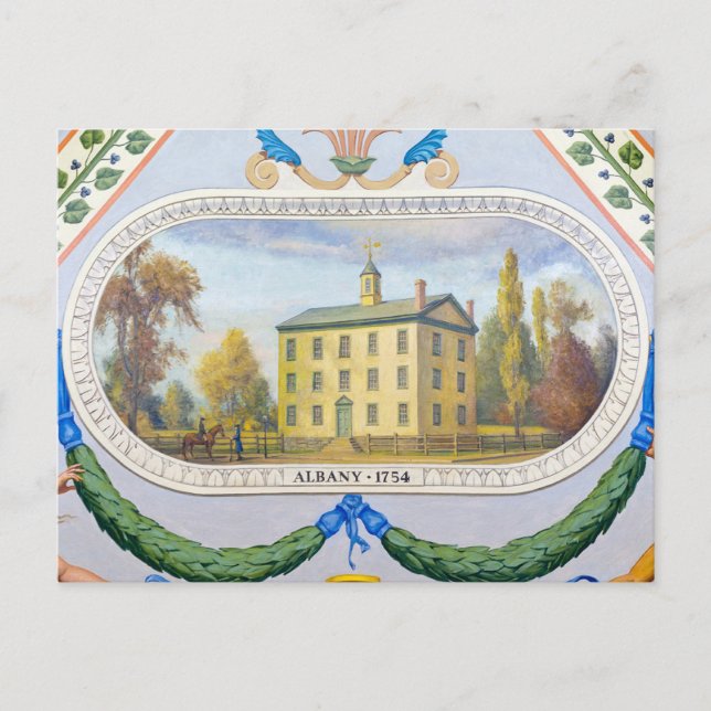 Postal Albany, 1754 (Anverso)