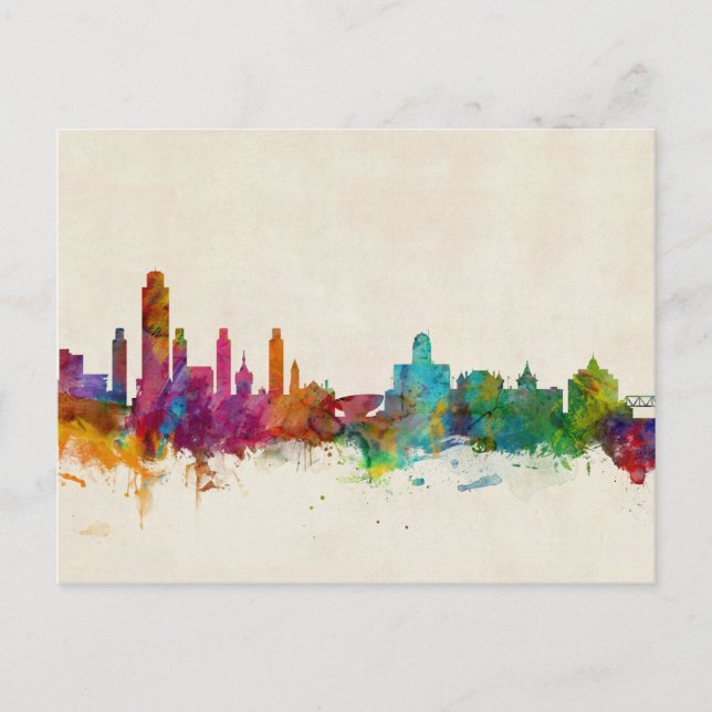Postal Albany New York Skyline (Anverso)