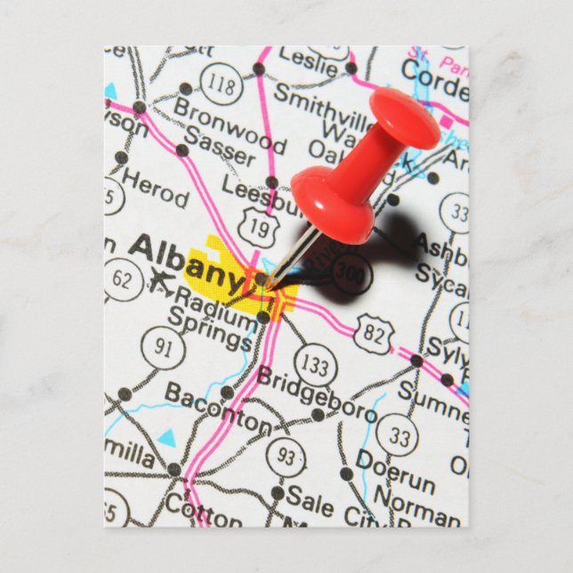 Postal Albany, Nueva York (Anverso)