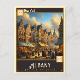 Postal Albany, Nueva York   Vintage