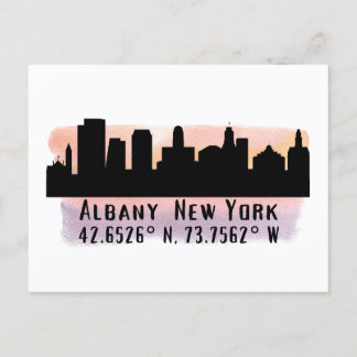 Postal Albany NY City Skyline