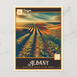 Postal Albany, Oregón   Vintage