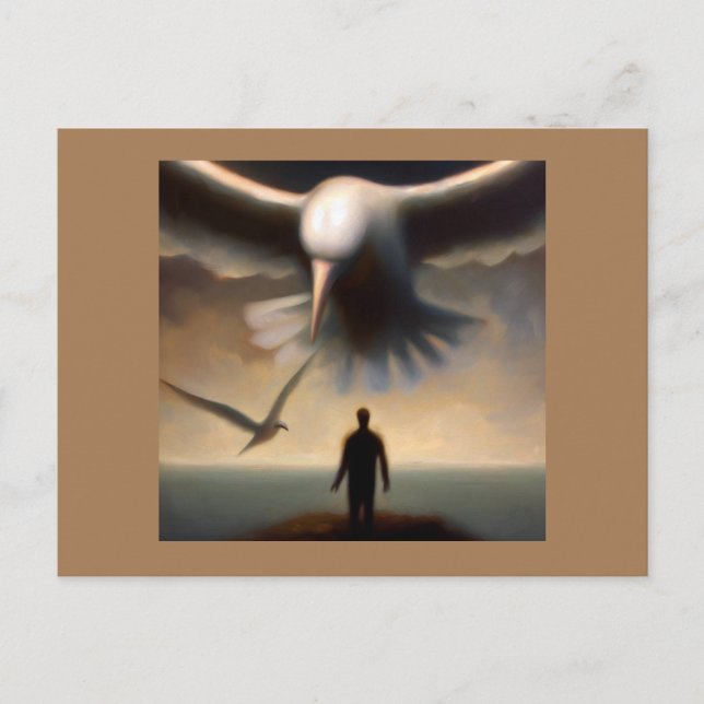 Postal Albatros de animales espirituales 2 (Anverso)