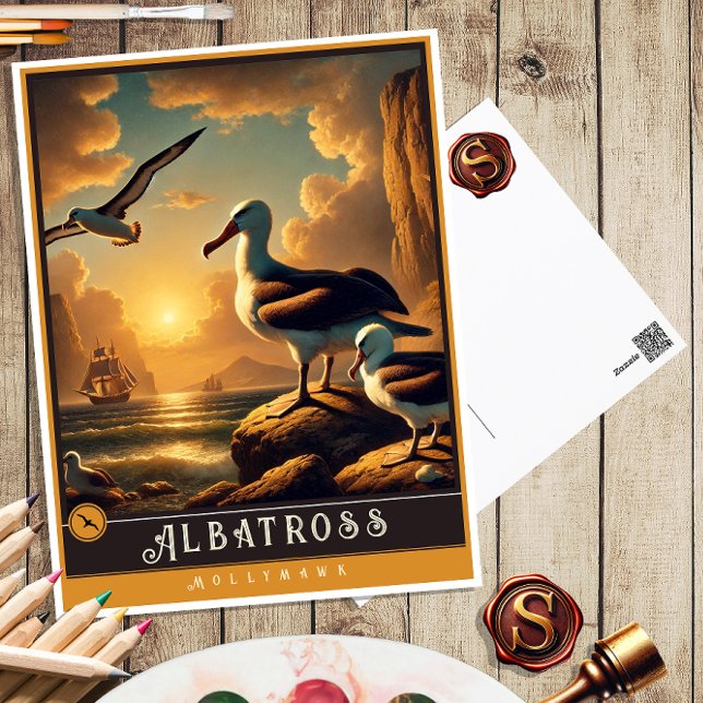 Postal Albatros | Postcarta de animales de cosecha de cos (Subido por el creador)