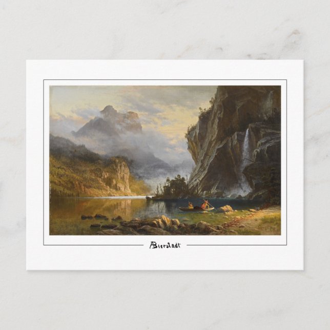 Postal Albert Bierstadt #108 - Postcard Bella Artes (Anverso)