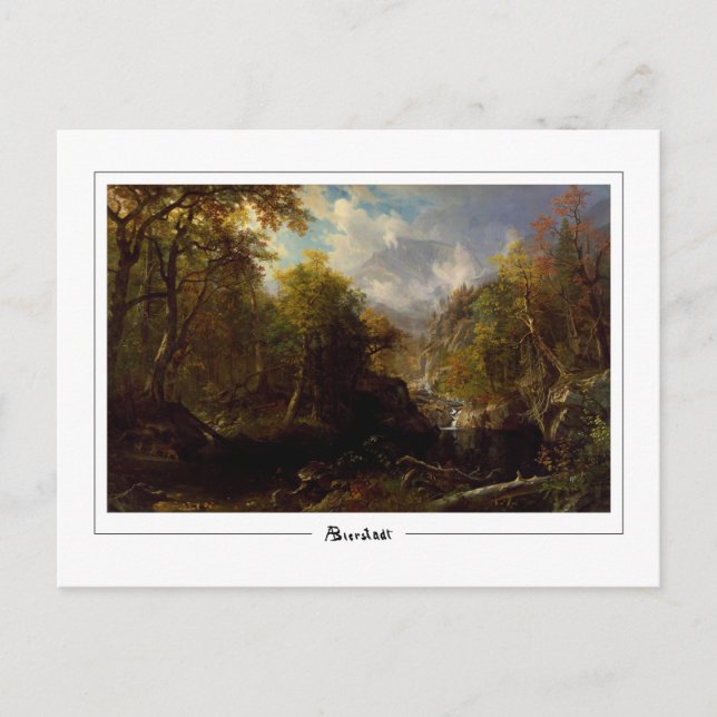 Postal Albert Bierstadt #109 - Postcard Bella Artes (Anverso)
