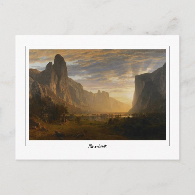 Postal Albert Bierstadt #121 - Postcard Bella Artes (Anverso)