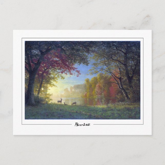 Postal Albert Bierstadt #134 - Postcard Bella Artes (Anverso)