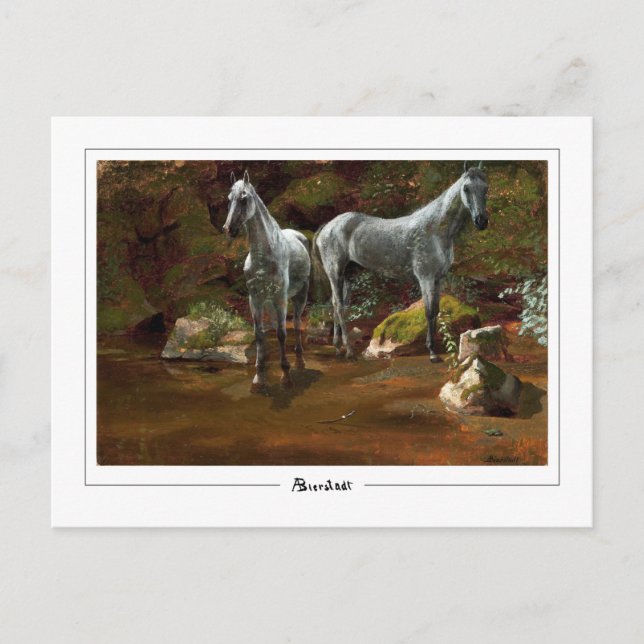 Postal Albert Bierstadt #149 - Postcard Bella Artes (Anverso)