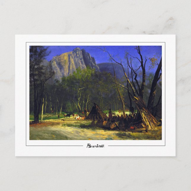 Postal Albert Bierstadt #206 - Postcard Bella Artes (Anverso)