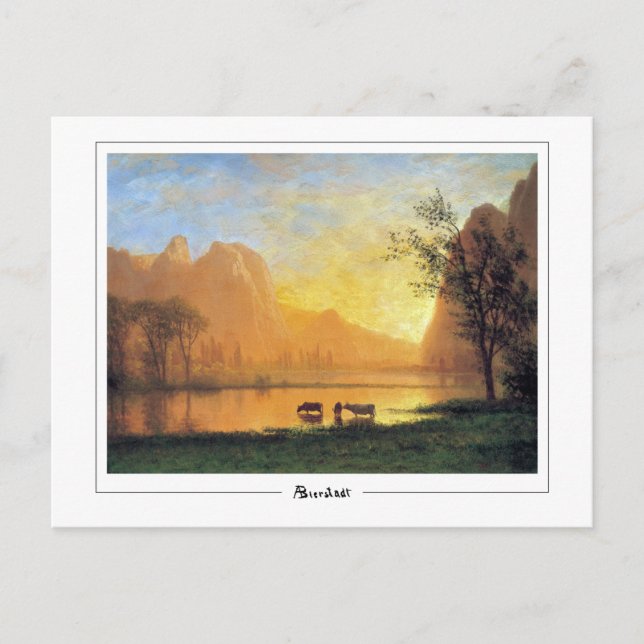 Postal Albert Bierstadt #229 - Postcard Bella Artes (Anverso)