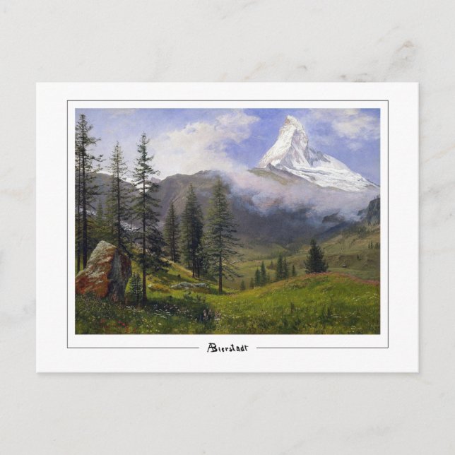 Postal Albert Bierstadt #271 - Postcard Bella Artes (Anverso)