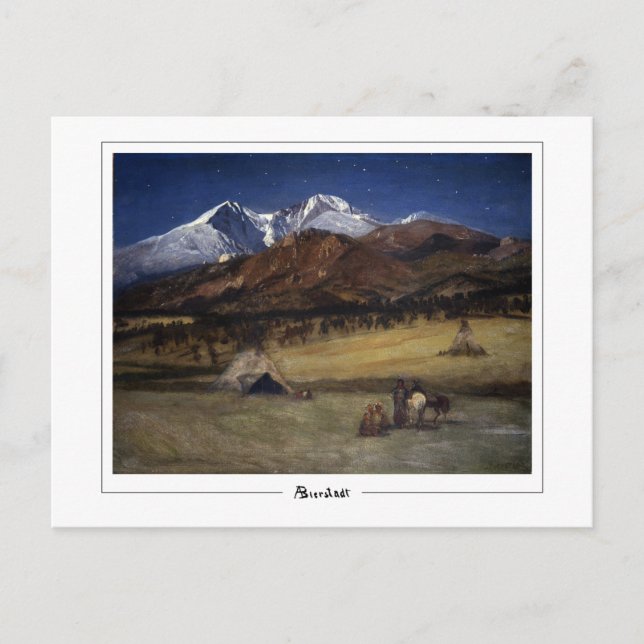 Postal Albert Bierstadt #287 - Postcard Bella Artes (Anverso)