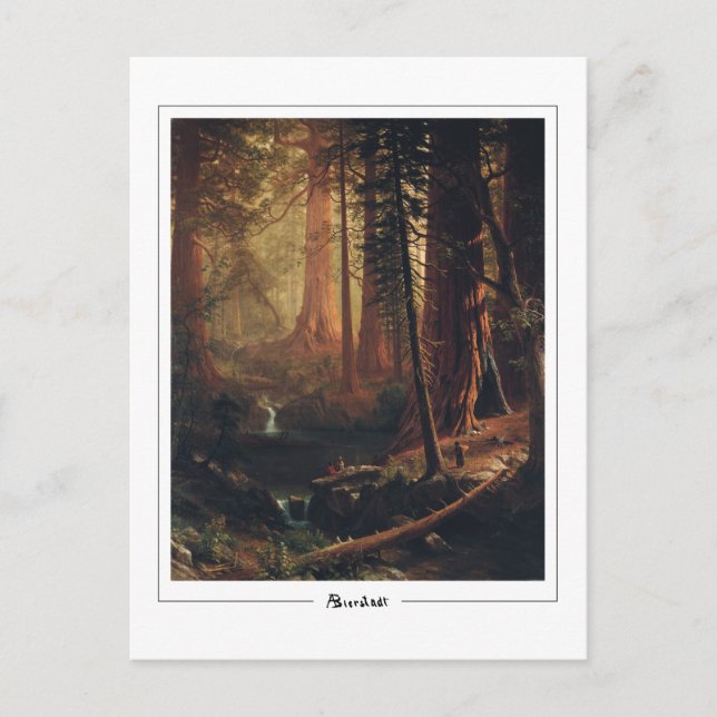 Postal Albert Bierstadt #4 - Postcard Bella Artes (Anverso)