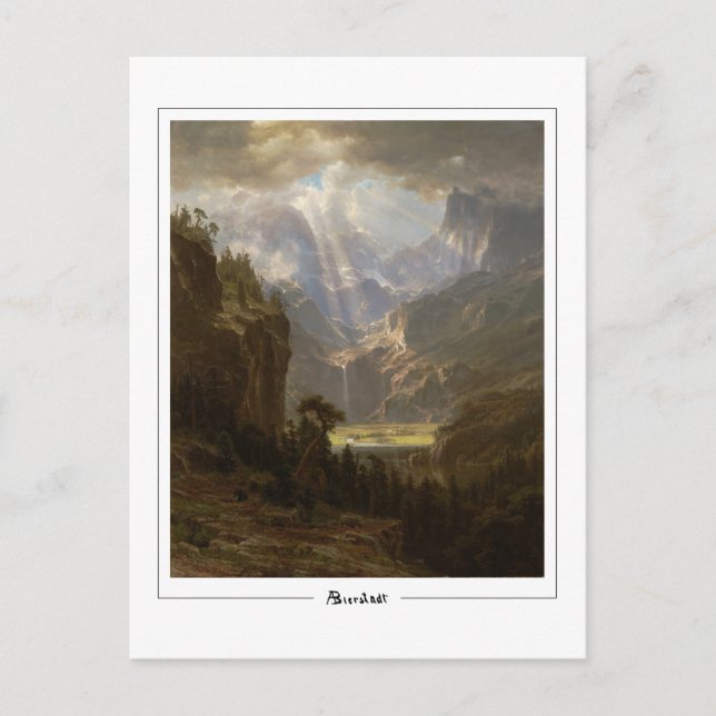 Postal Albert Bierstadt #52 - Postcard Bella Artes (Anverso)