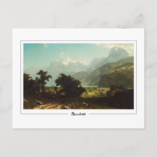 Postal Albert Bierstadt #70 - Postcard Bella Artes (Anverso)