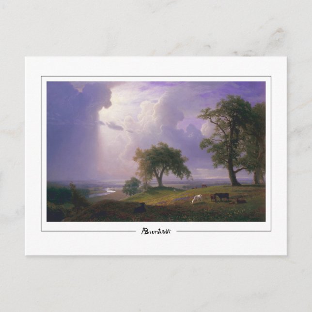 Postal Albert Bierstadt #99 - Postcard Bella Artes (Anverso)