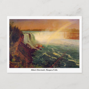 Postal Albert Bierstadt, Cataratas del Niágara.