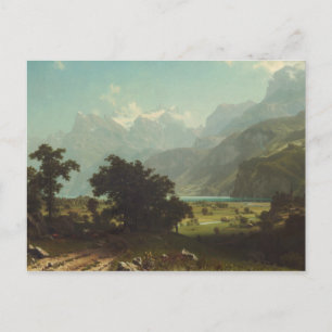 Postal Albert Bierstadt - Lago Lucerne