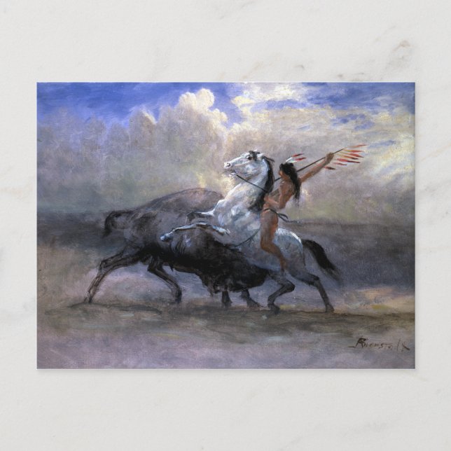 Postal Albert Bierstadt Sketch (Anverso)