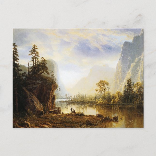 Postal Albert Bierstadt Yosemite Valley (Anverso)