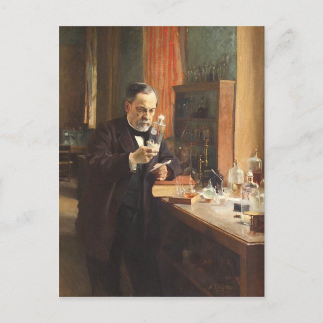 Postal Albert Edelfelt, Retrato de Louis Pasteur CC0044 (Anverso)