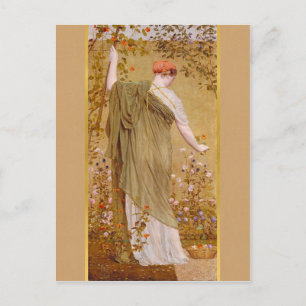 Postal Albert Moore A garden Postcard CC0724