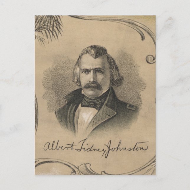 Postal Albert Sidney Johnston (Anverso)