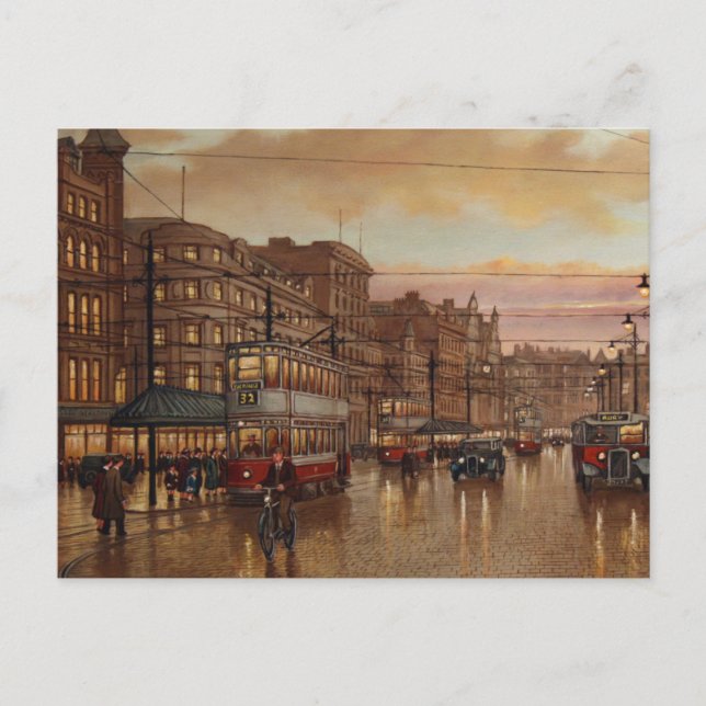 Postal Albert Square Manchester STEVEN SCHOLES (Anverso)