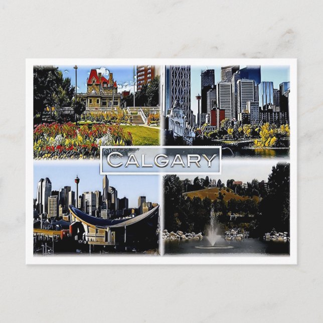 Postal Alberta - Canadá - Mosaico - (Anverso)