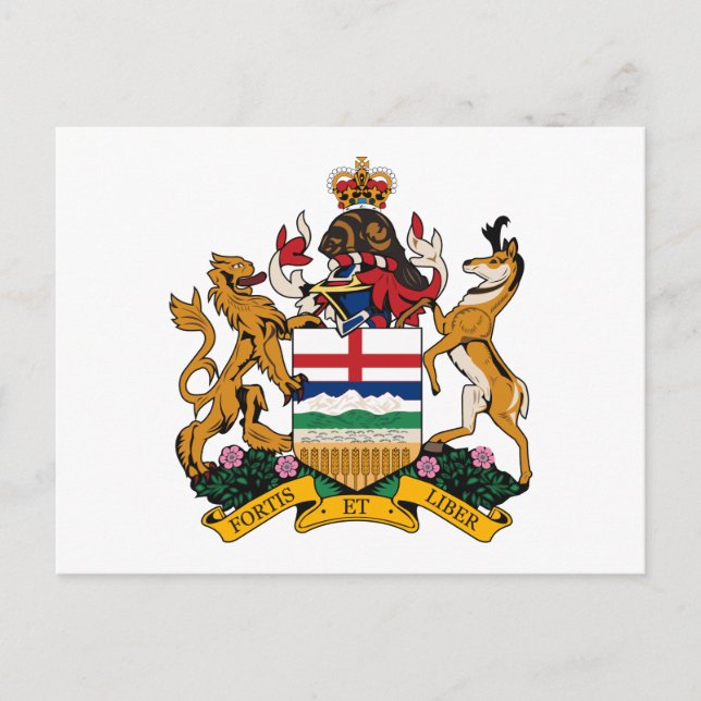 Postal Alberta Coat of Arms (Anverso)