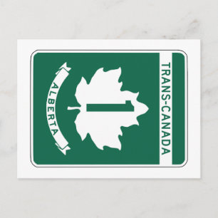 Postal Alberta, Rótulo de la autopista Trans-Canada