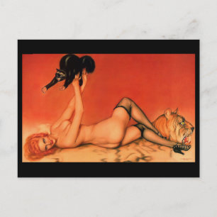 Postal Alberto Vargas Vintage