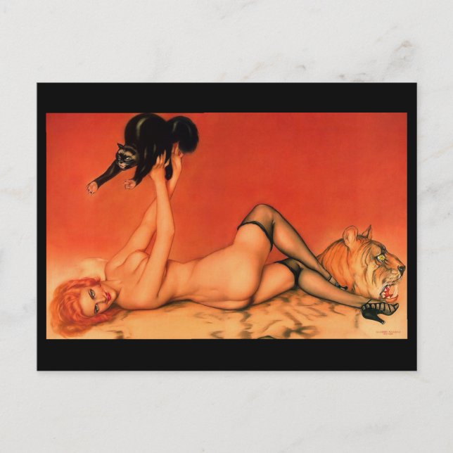 Postal Alberto Vargas Vintage (Anverso)