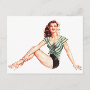 Postal Alberto Vargas Vintage