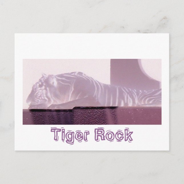 Postal Albino Tiger (Anverso)