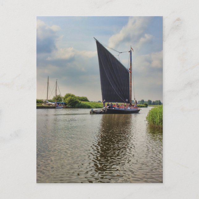 Postal Albión en el río Thurne (Anverso)