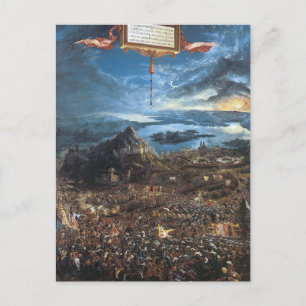 Postal Albrecht Altdorfer la batalla de Alexander