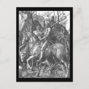 Postal Albrecht Durer Knight Death y el diablo