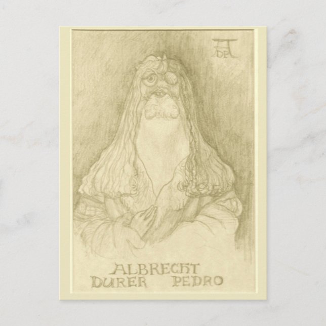 Postal "Albrecht Durer Pedro" (Anverso)