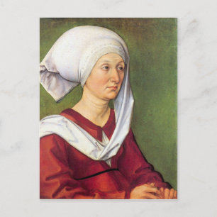 Postal Albrecht Durer - Retrato de Barbara Durer nacida e