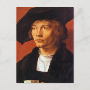 Postal Albrecht Durer - Retrato de un joven 3