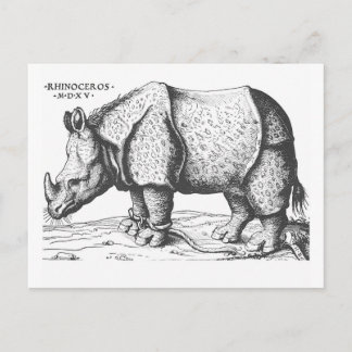 Postal Albrecht Durer - Rhinoceros