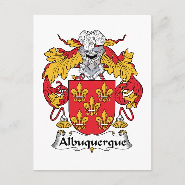 Postal Albuquerque Family Crest (Anverso)