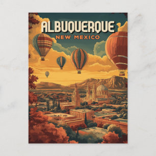 Postal Albuquerque Hot Air Balloon Sunrise
