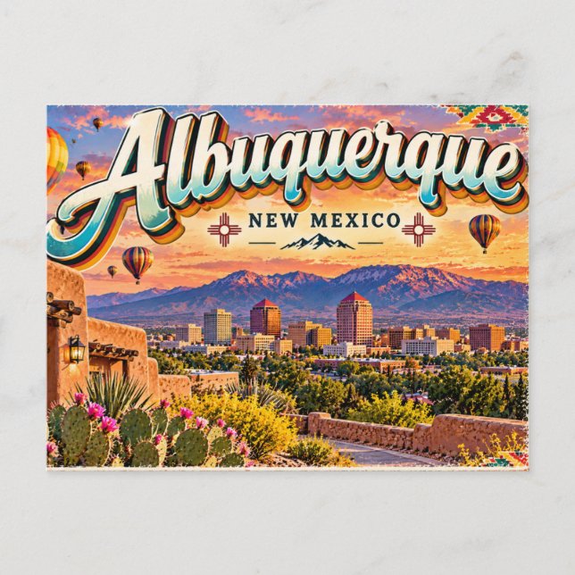Postal Albuquerque Nuevo México (Anverso)