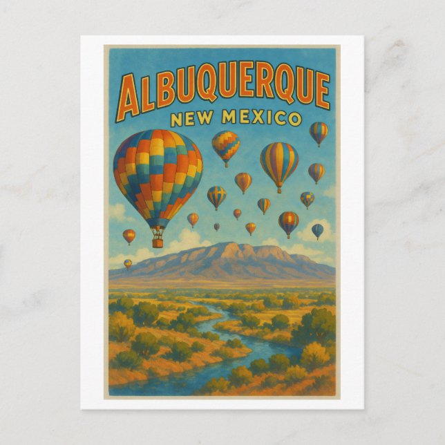 Postal Albuquerque Nuevo México (Anverso)